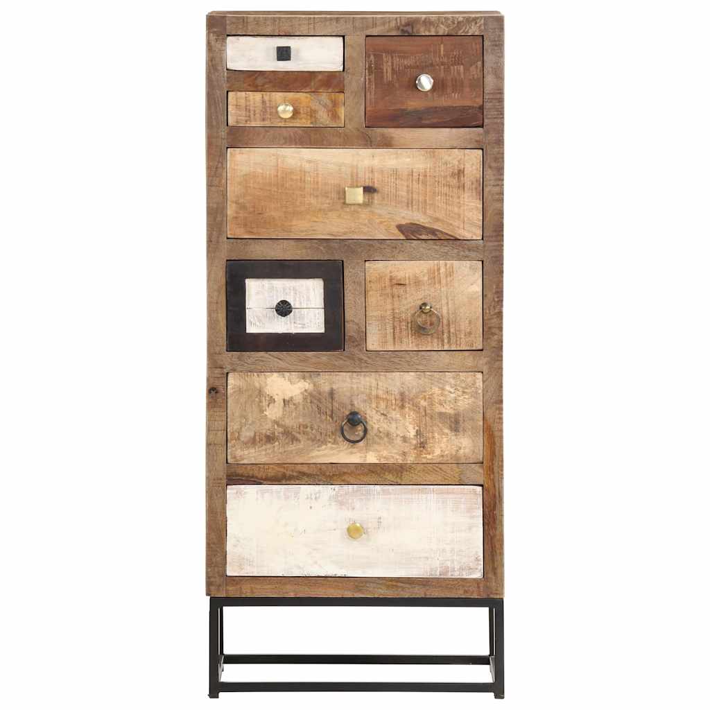 Kummut, 45 x 30 x 105 cm, toekas taaskasutatud puit