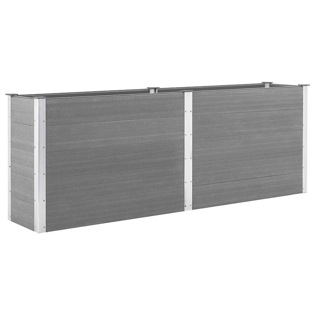 Aia taimelava 250 x 50 x 91 cm, puidu-plasti segu, hall