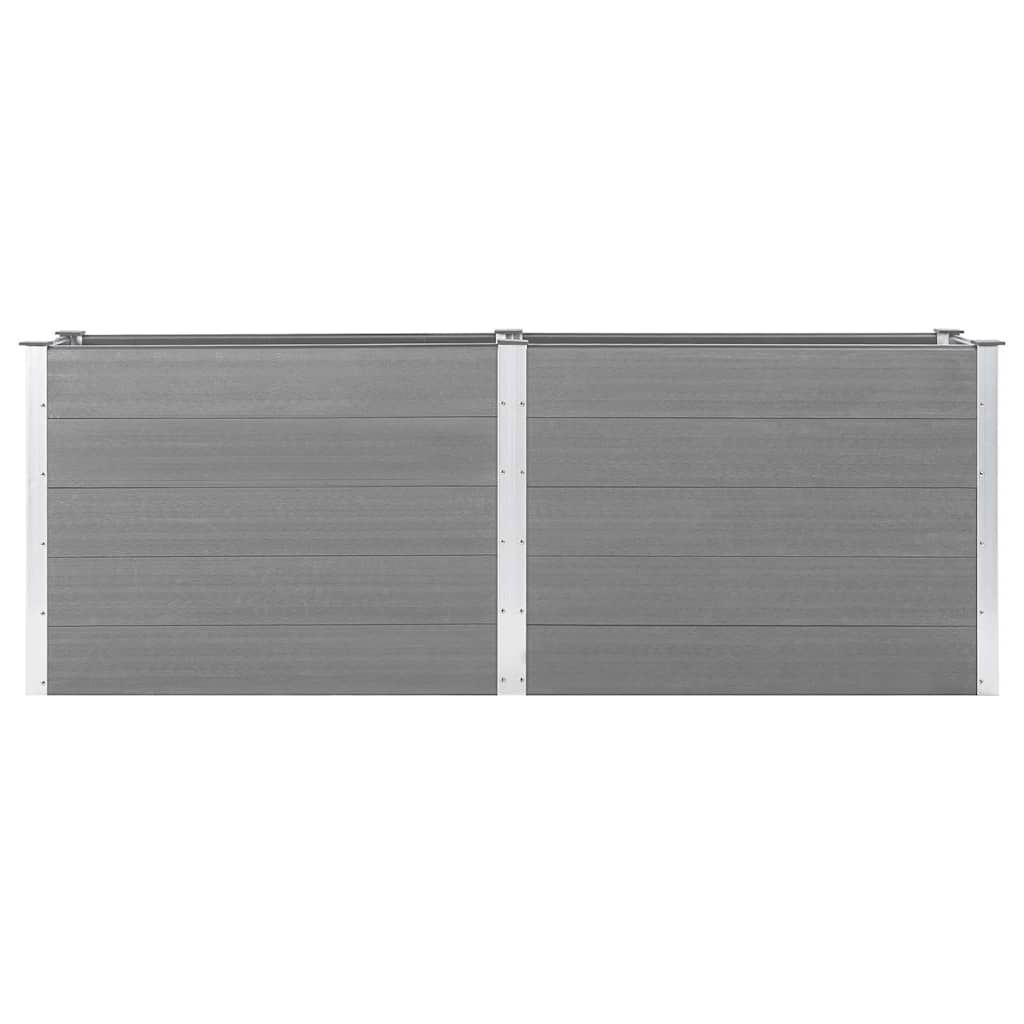 Aia taimelava 250 x 50 x 91 cm, puidu-plasti segu, hall