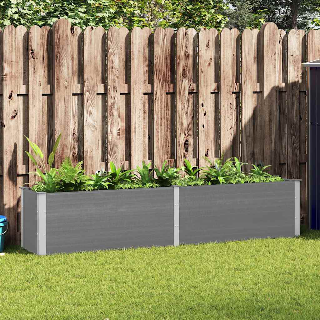 Aia taimelava 250 x 50 x 91 cm, puidu-plasti segu, hall
