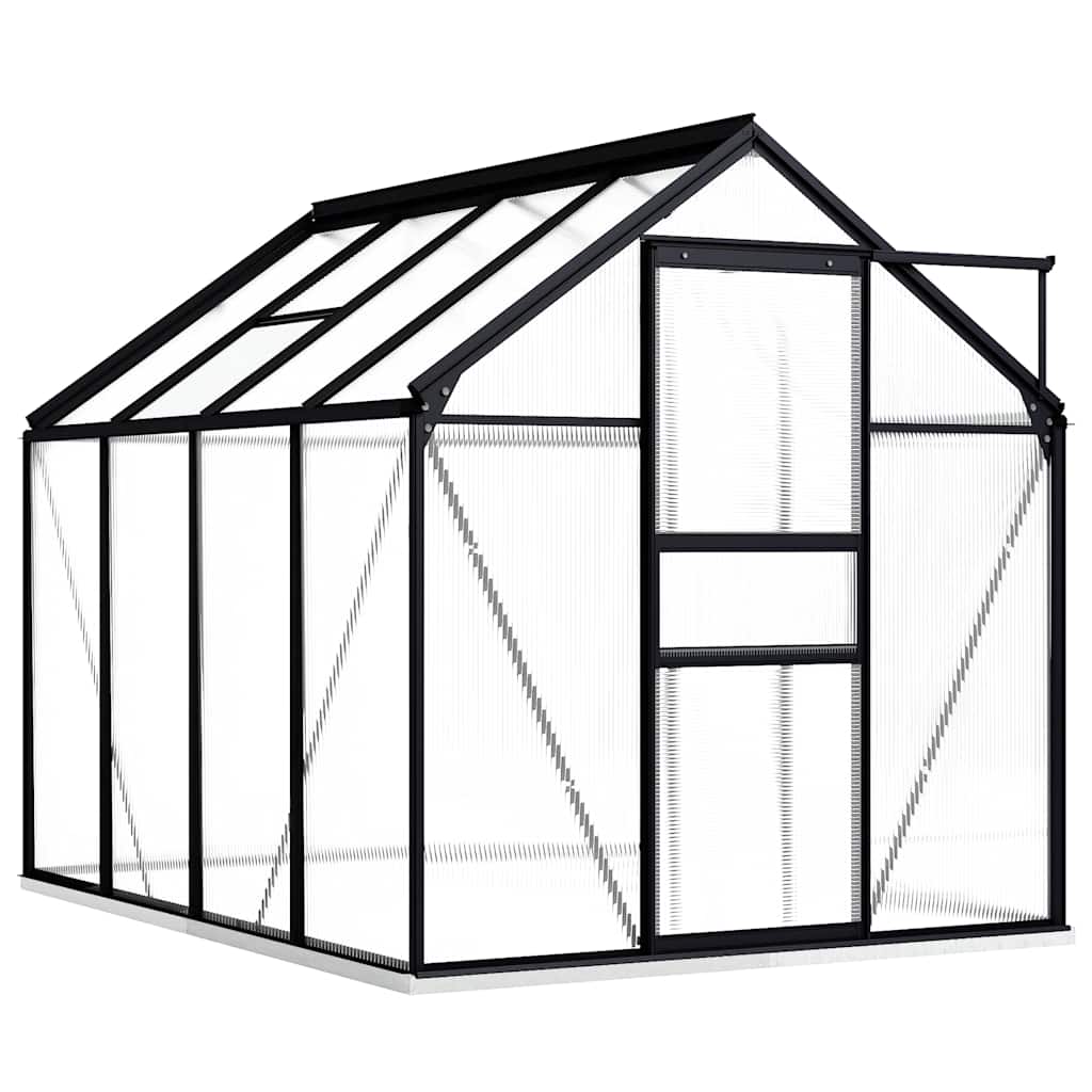 Kasvuhoone alusraamiga, antratsiithall, alumiinium 4,75 m²