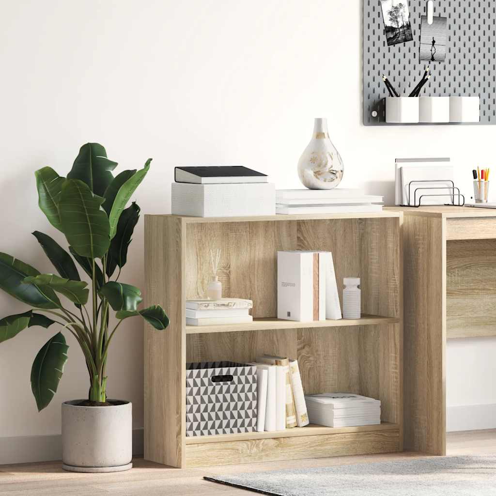 Raamaturiiul Sonoma tamm 80x24x75 cm Engineered Wood