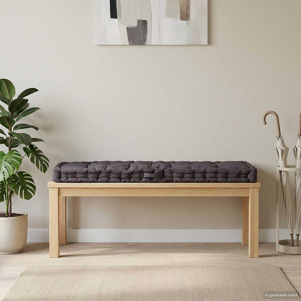 Euroaluse istumispadi, puuvill, 120 x 40 x 7 cm, antratsiithall