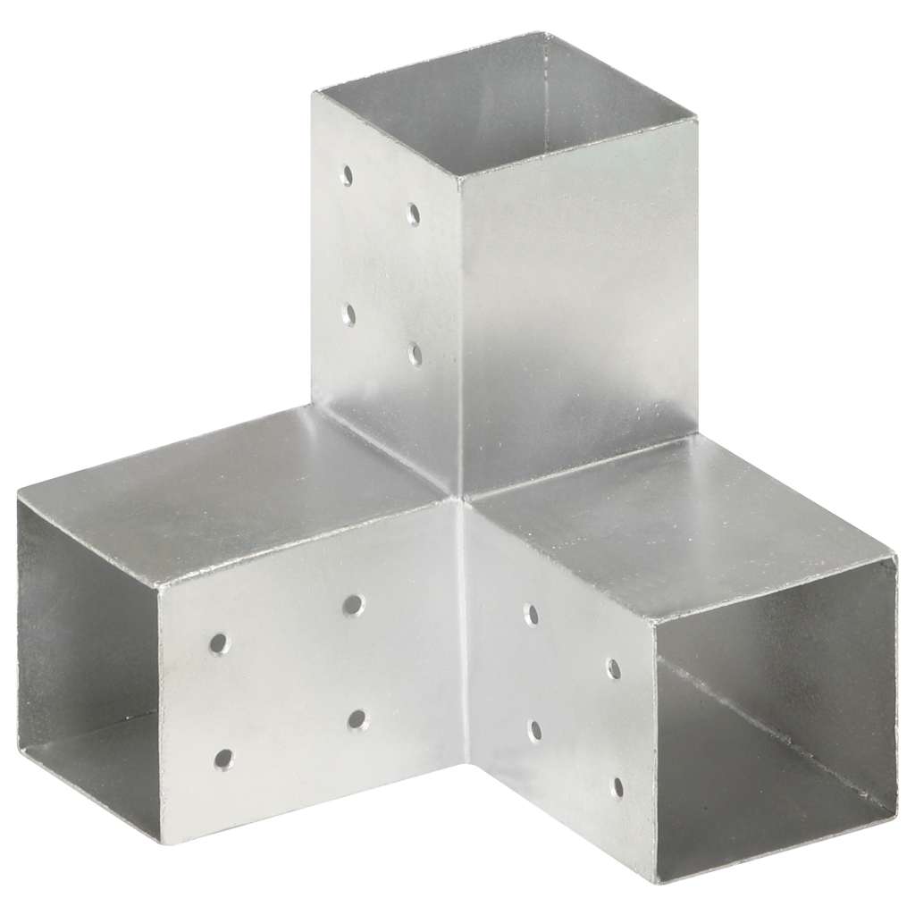 Postiühendused, 4 tk Y-kujuline, tsingitud metall, 81 x 81 mm