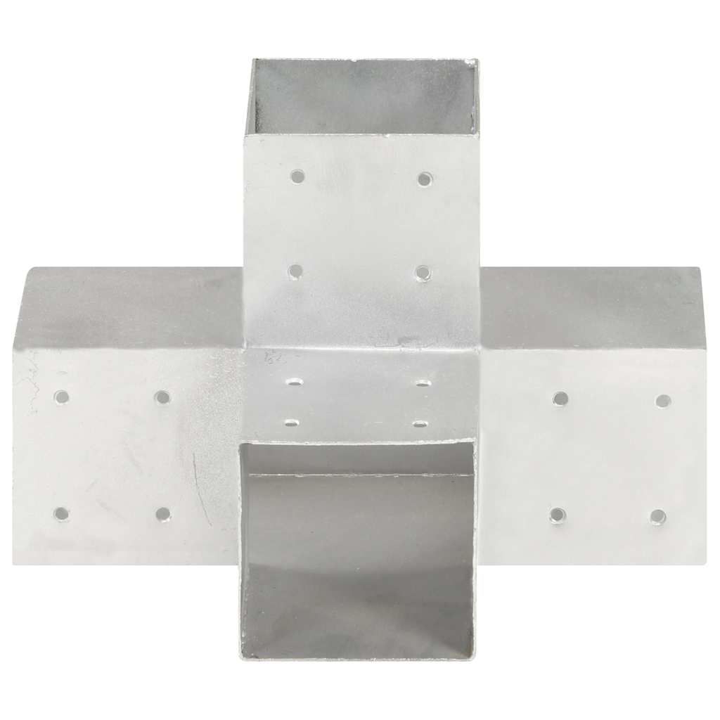 Postiühendused, 4 tk X-kujuline, tsingitud metall, 101 x 101 mm