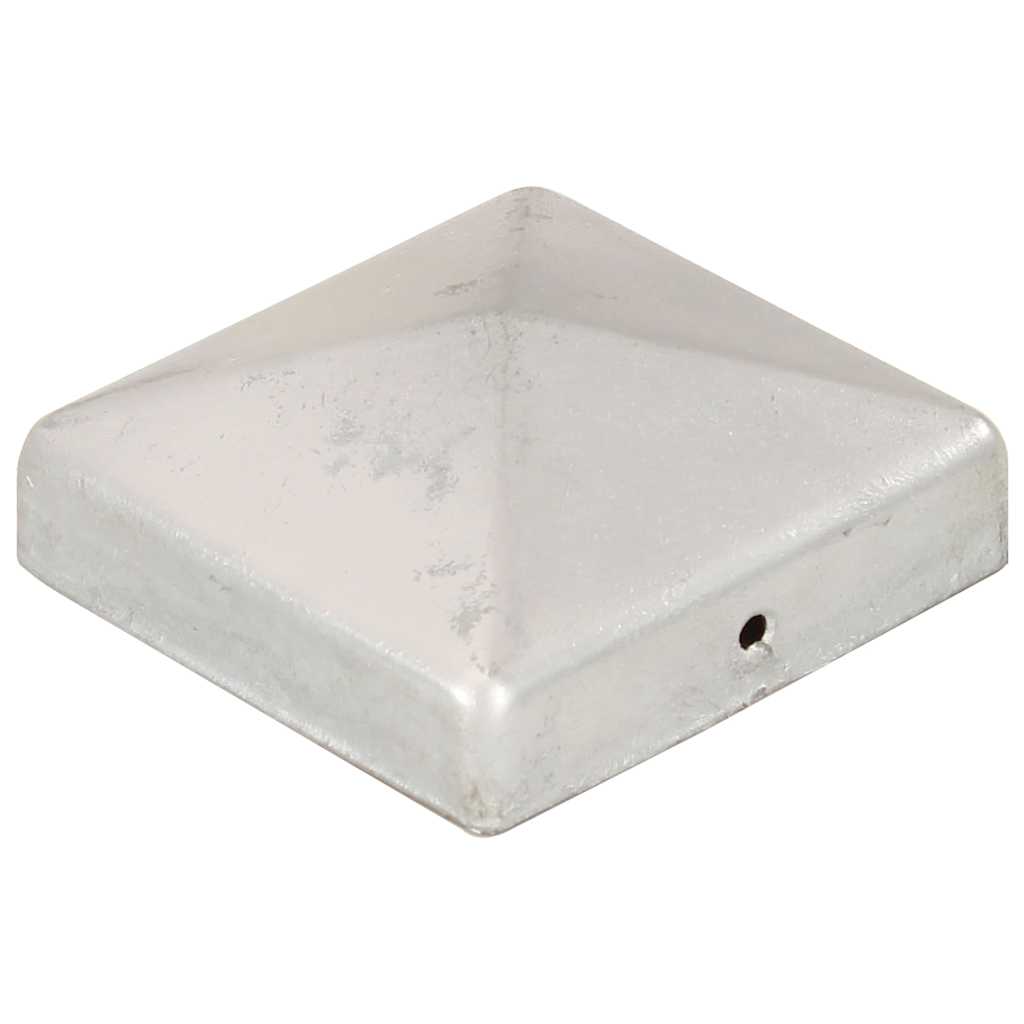 Püramiidikujuline aiapostiots, 6 tk, tsingitud metall, 81x81 mm