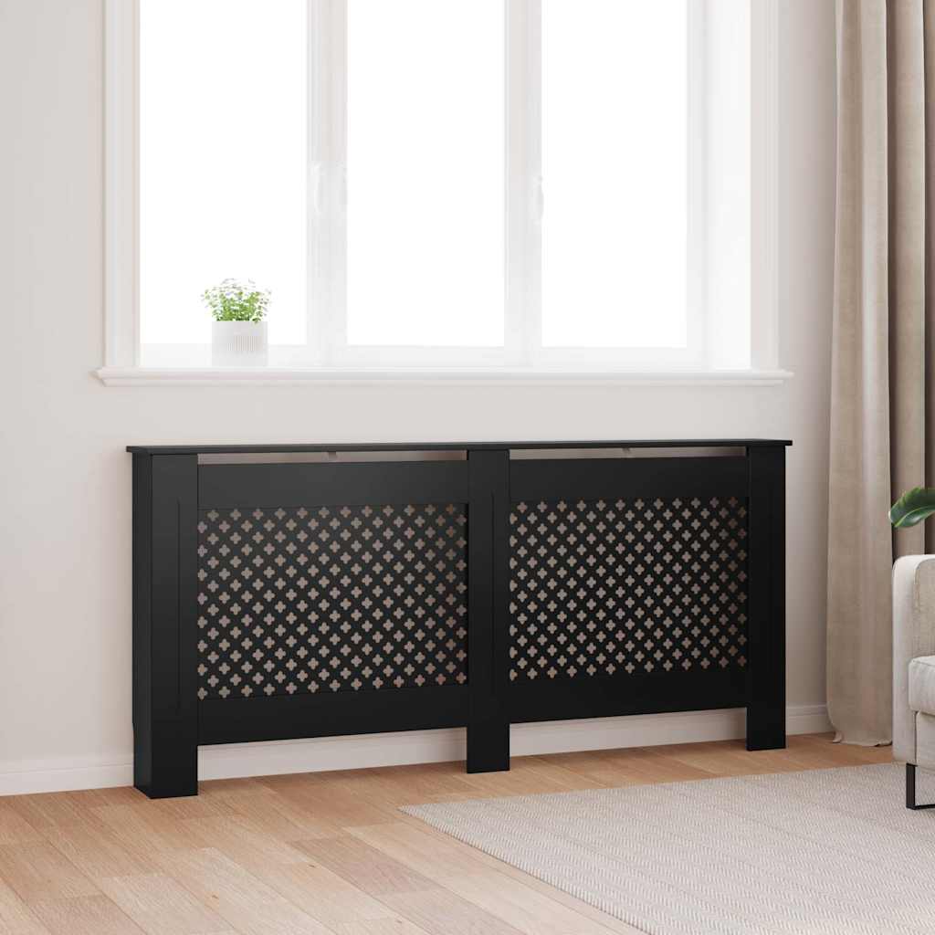 Radiaatorikate, must, 172 x 19 x 81,5 cm, MDF