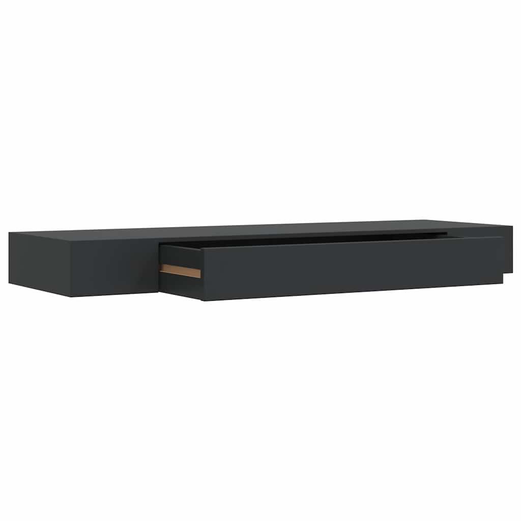 Seinariiul sahtliga, must, 80 x 25 x 8 cm