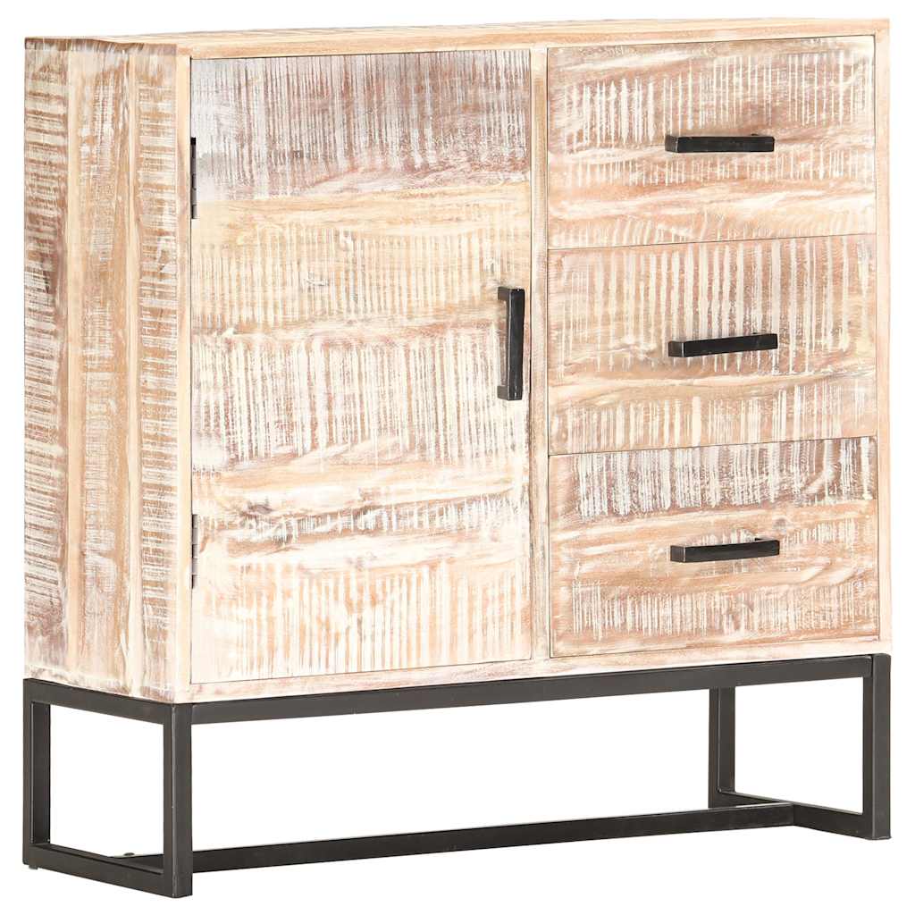 Puhvetkapp, valge, 73x30x75 cm, akaatsia