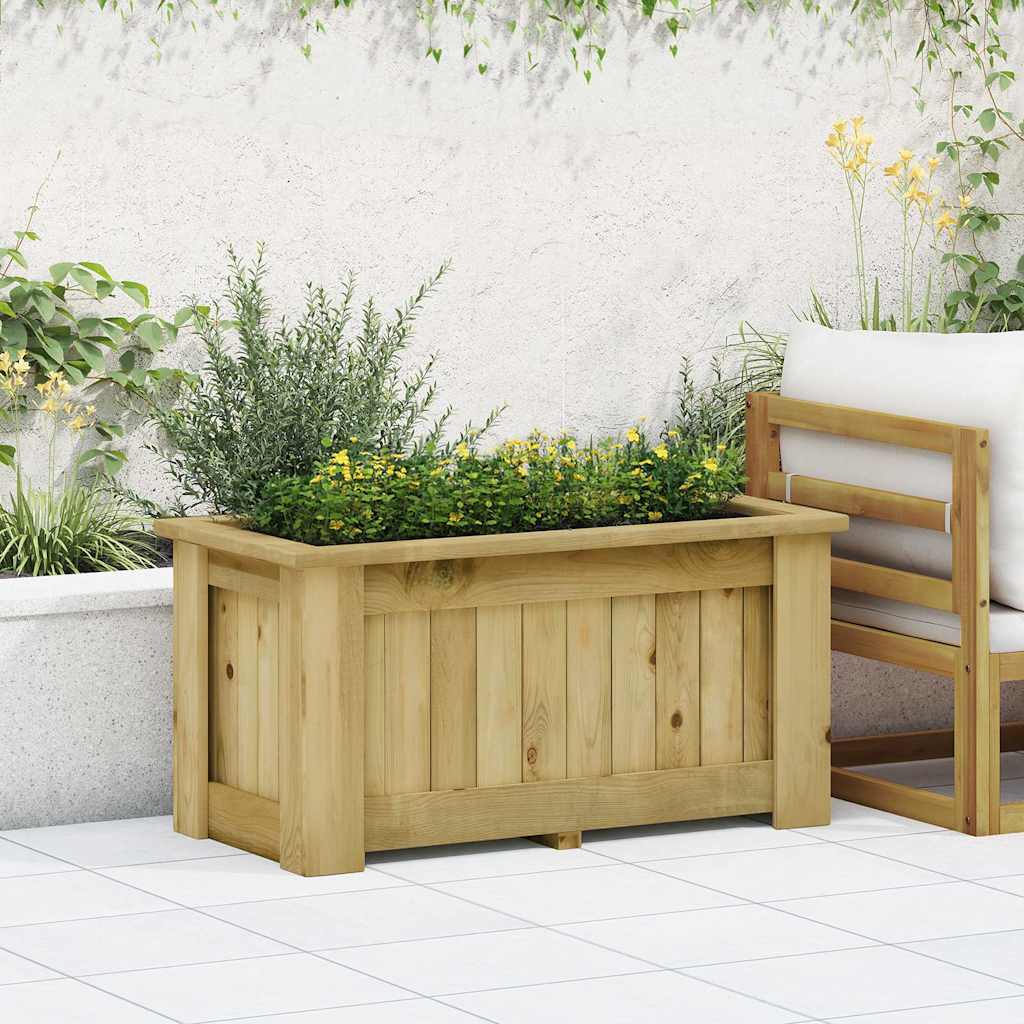 Tõstetud peenar 100 x 50 x 50 cm immutatud männipuidust