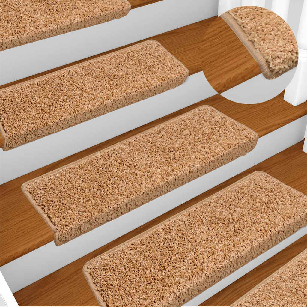Trepimatid 15 tk 65 x 21 x 4 cm beežid ristkülikukujulise servaga