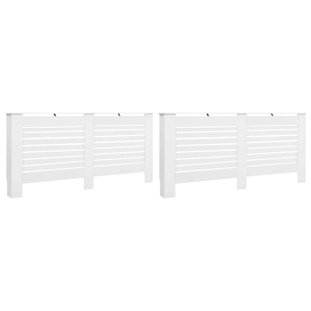 Radiaatorikatted 2 tk, valged, 172 x 19 x 81,5 cm, MDF