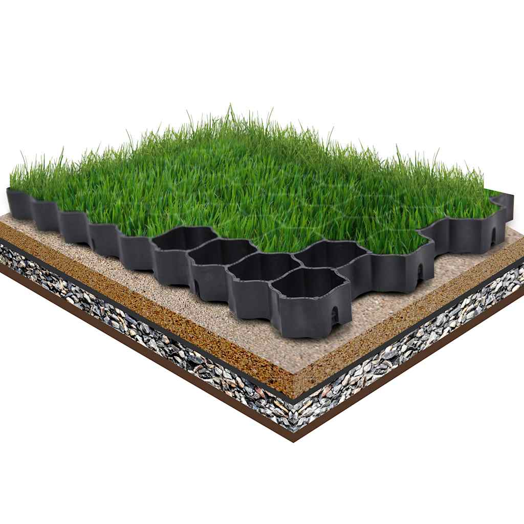 Mururestid 16 tk, must, 60 x 40 x 3 cm, plast