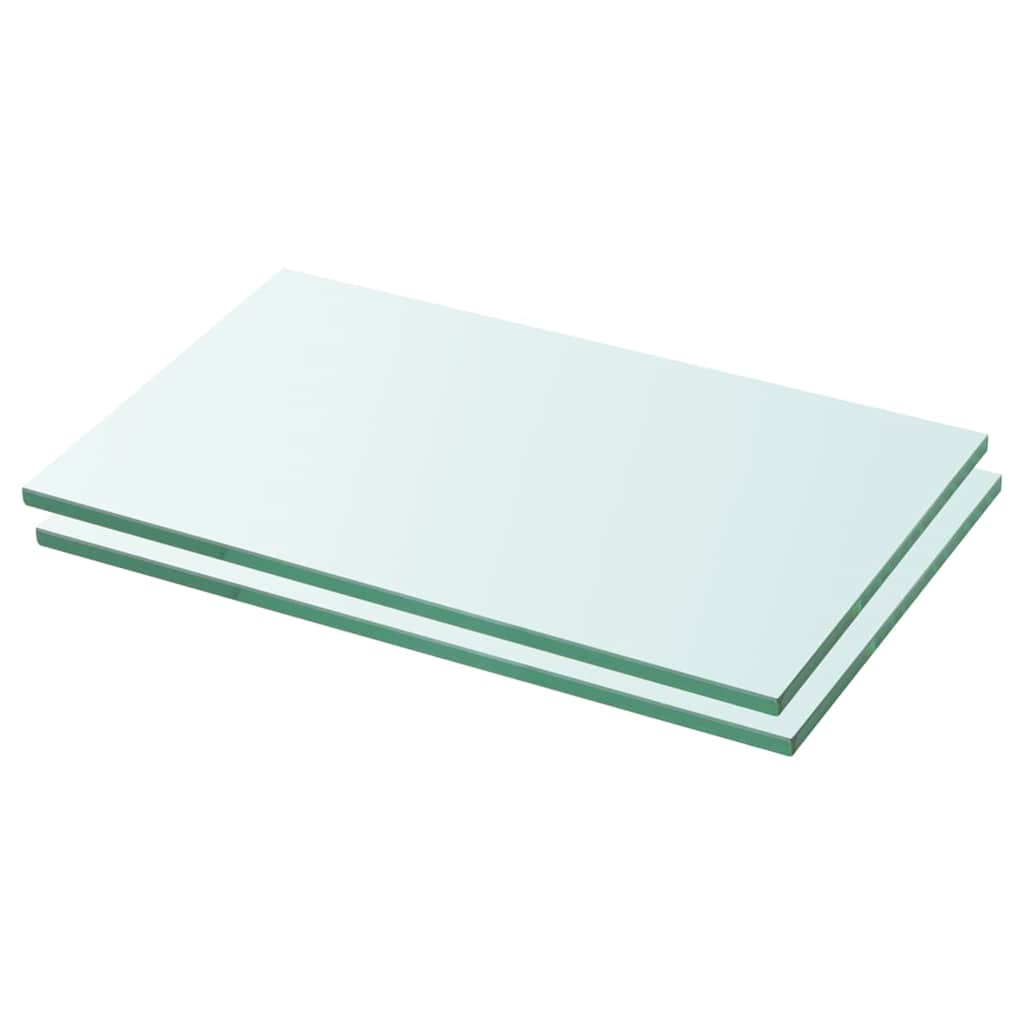 Riiulid, 2 klaasist paneeli 30 x 12 cm