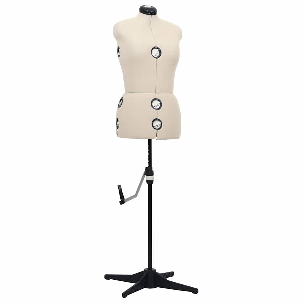 Reguleeritav kleidimannekeen, naine, kreemjas, M, suurus 40-46