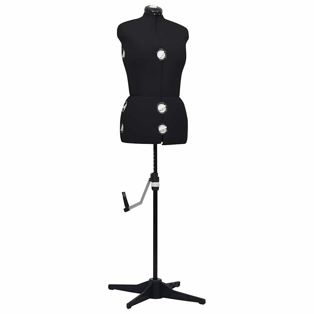 Reguleeritav kleidimannekeen, naine, must, M, suurus 40-46