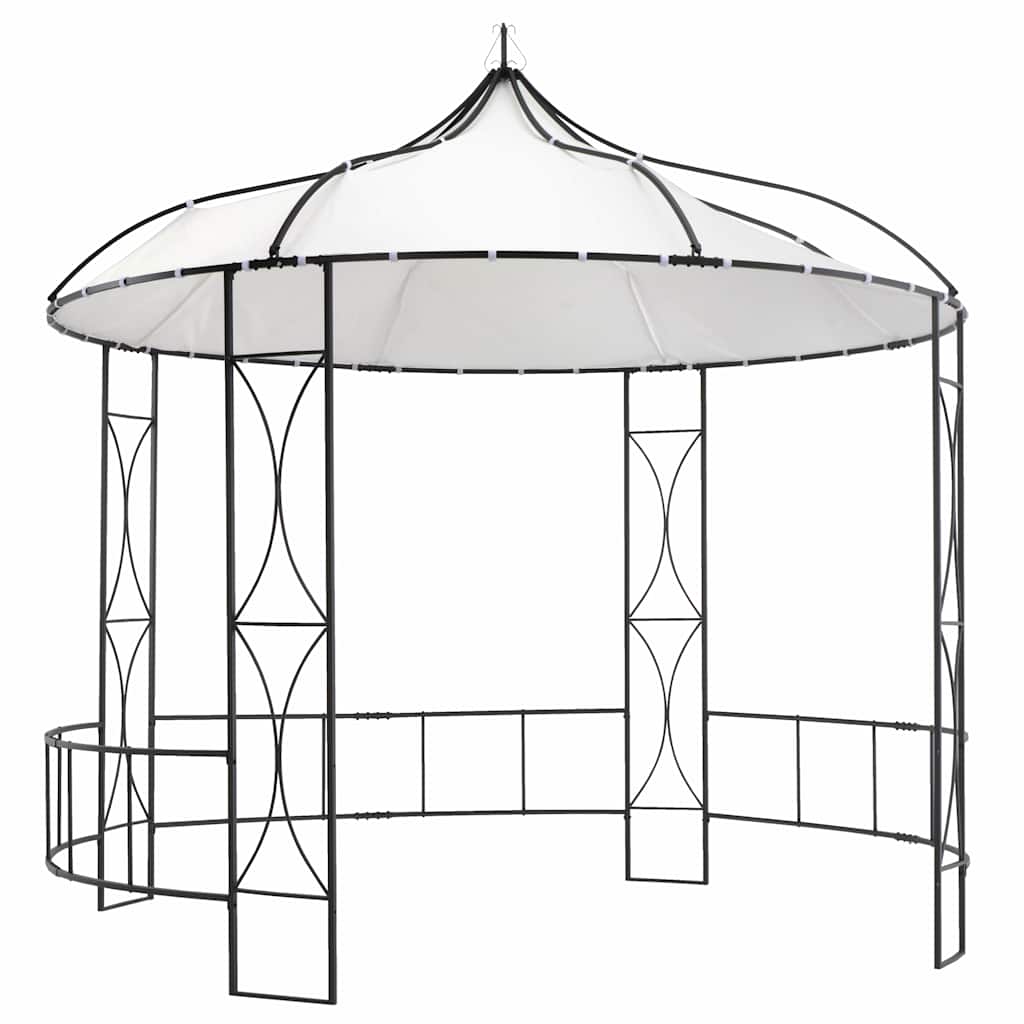 Varikatus 300 x 290 cm, valge, ümmargune