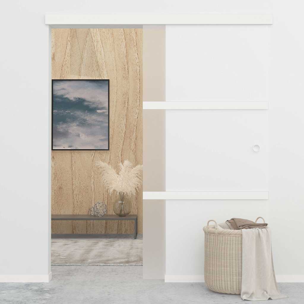 Lükanduks, pehmed piirajad, ESG-klaas ja alumiinium 90 x 205 cm