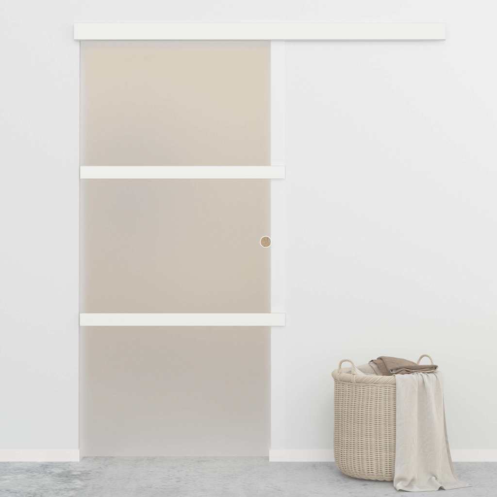 Lükanduks, pehmed piirajad, ESG-klaas ja alumiinium 90 x 205 cm