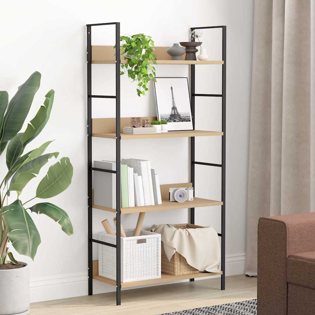 4-korruseline raamaturiiul tamm 60x27,6x124,5cm, tehispuit