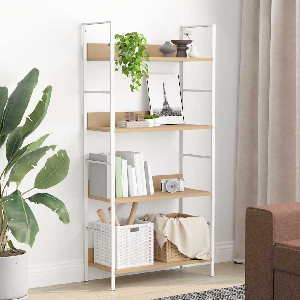 4-korruseline raamaturiiul tamm 60x27,6x90,5 cm, tehispuit