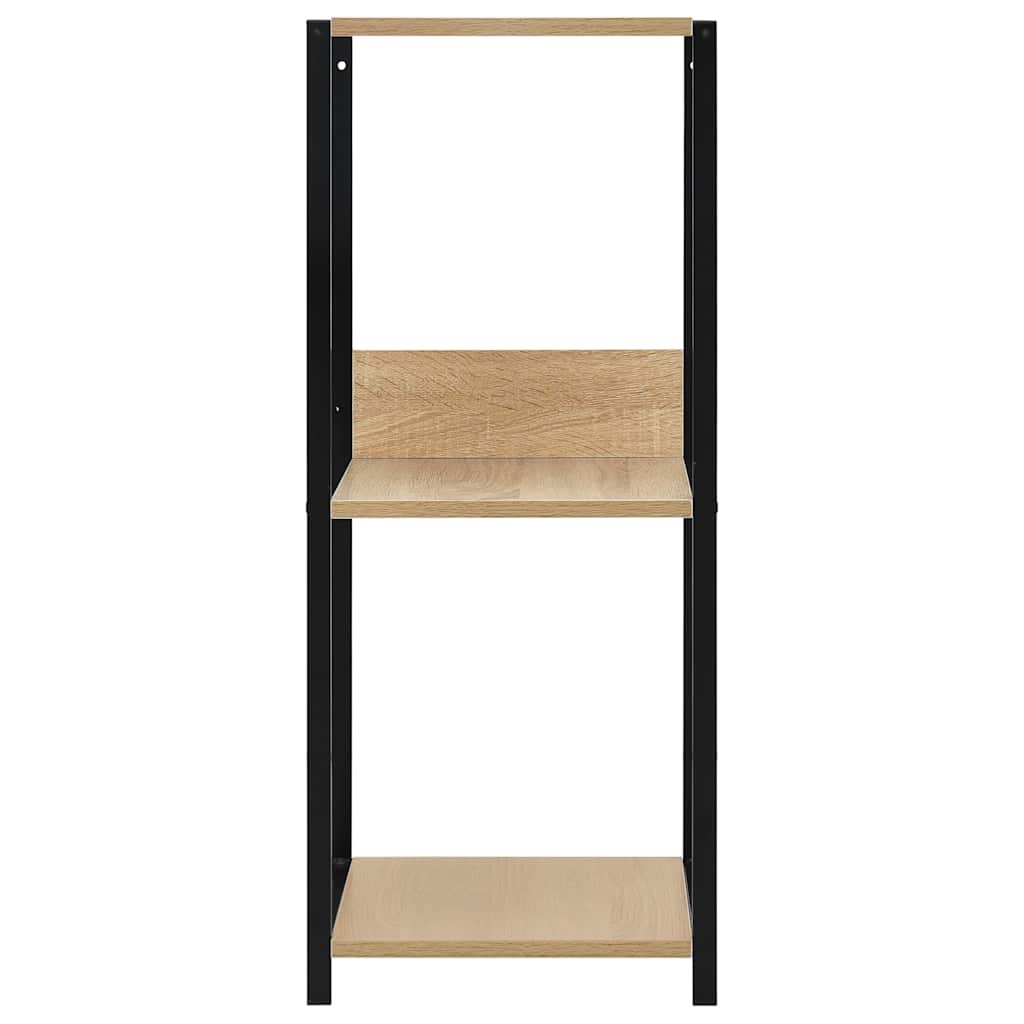 Väike raamaturiiul must, tamm 33,5x39,6x79,7 cm, tehispuit