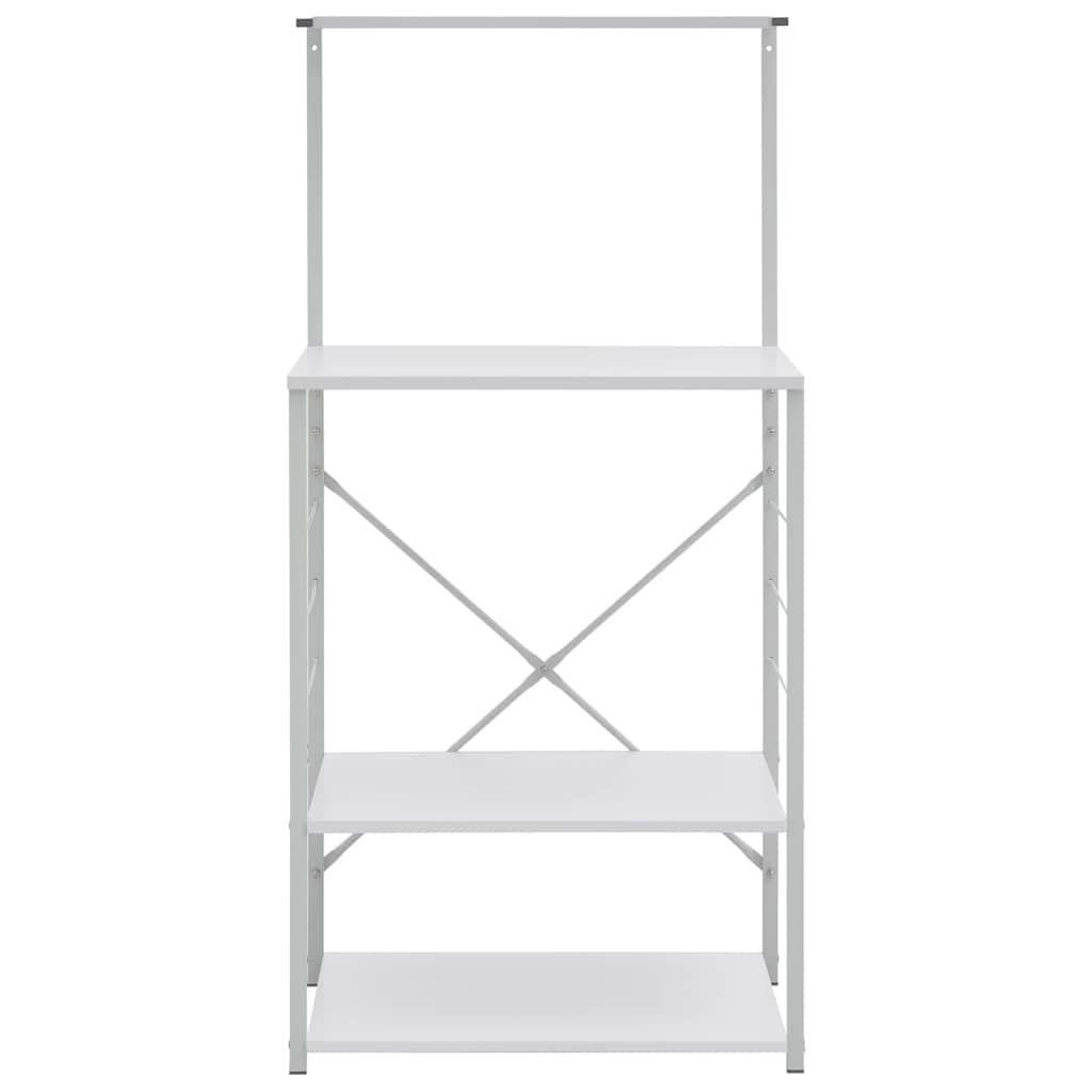 Mikrolaineahju kapp, valge 60x39,6x123 cm, tehispuit
