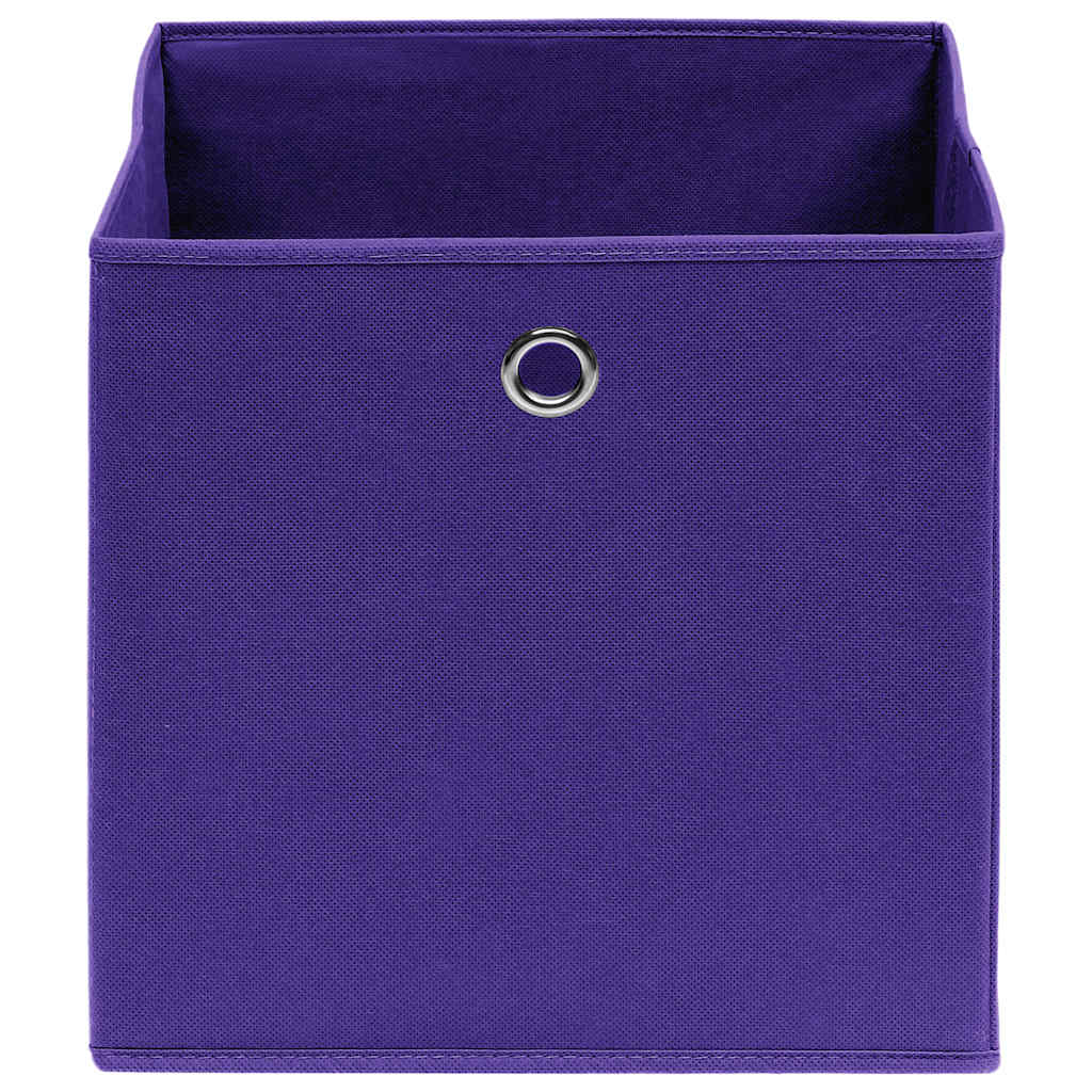 Hoiukastid 10 tk, lilla, 32 x 32 x 32 cm, kangas