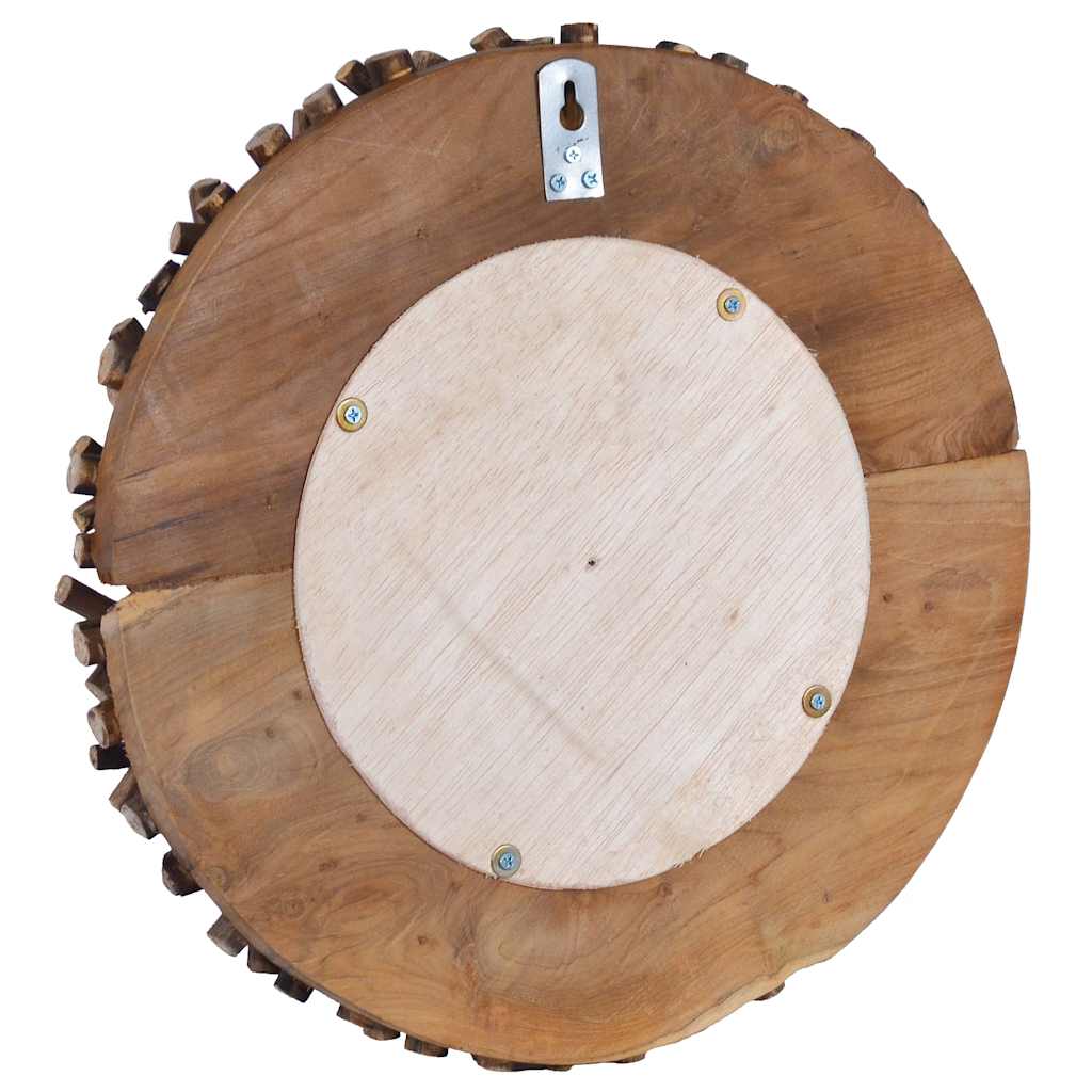 Seinapeegel, 40 cm, tiikpuu, ümmargune
