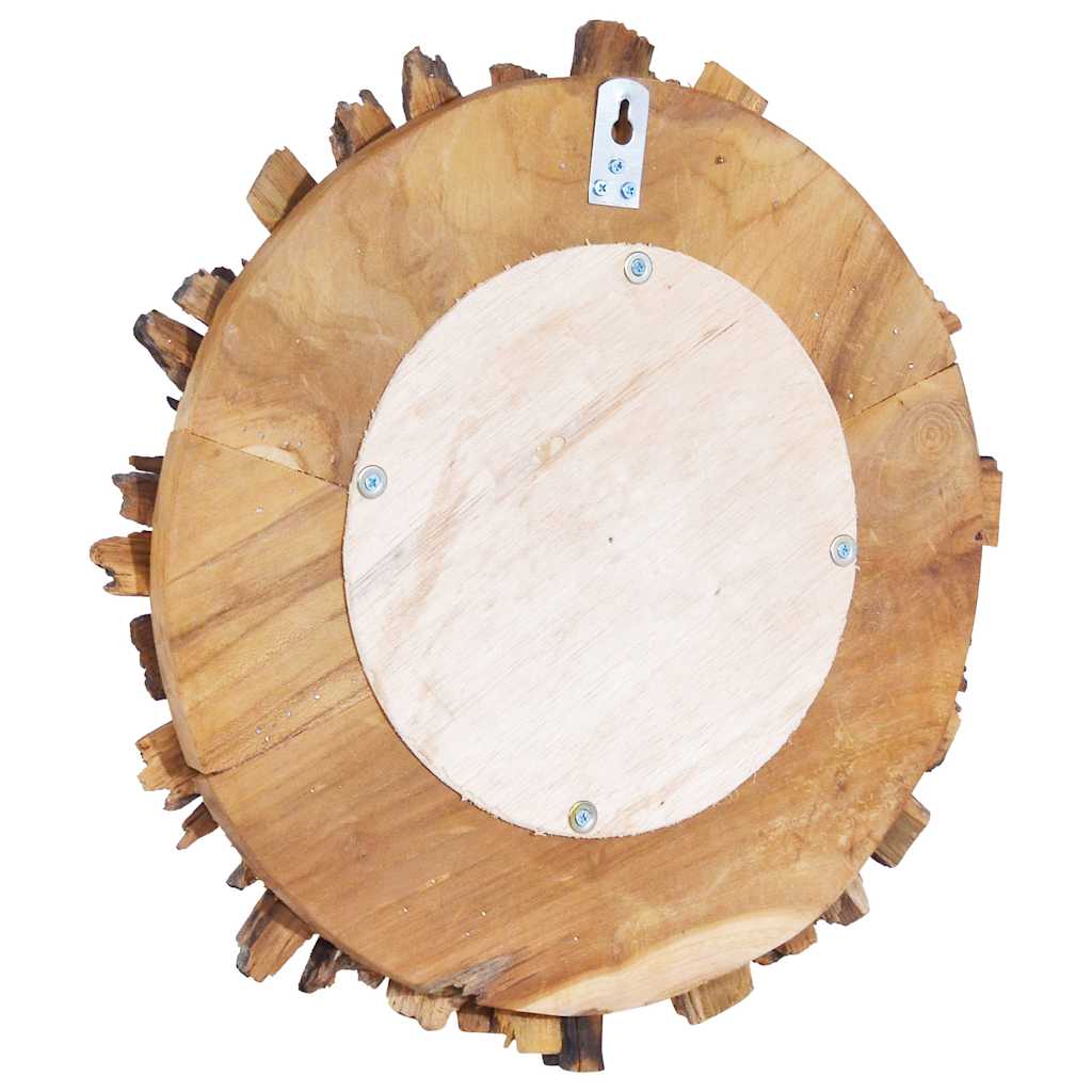 Seinapeegel, 40 cm, tiikpuu, ümmargune