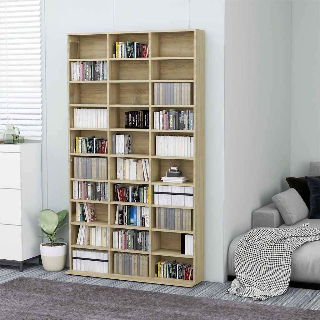 CD-kapp, Sonoma tamm, 102 x 23 x 177,5 cm, tehispuit