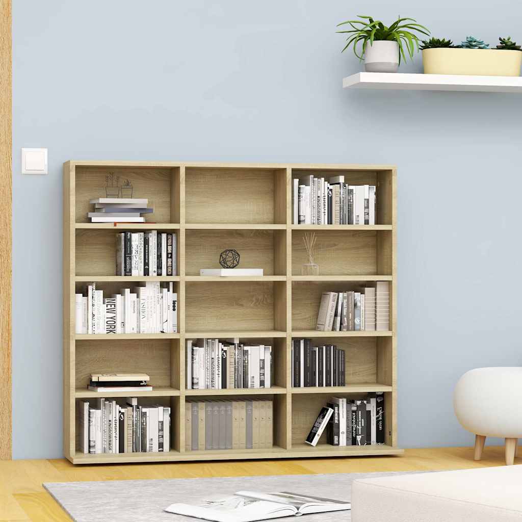 CD-kapp, Sonoma tamm, 100 x 23 x 89,5 cm, tehispuit