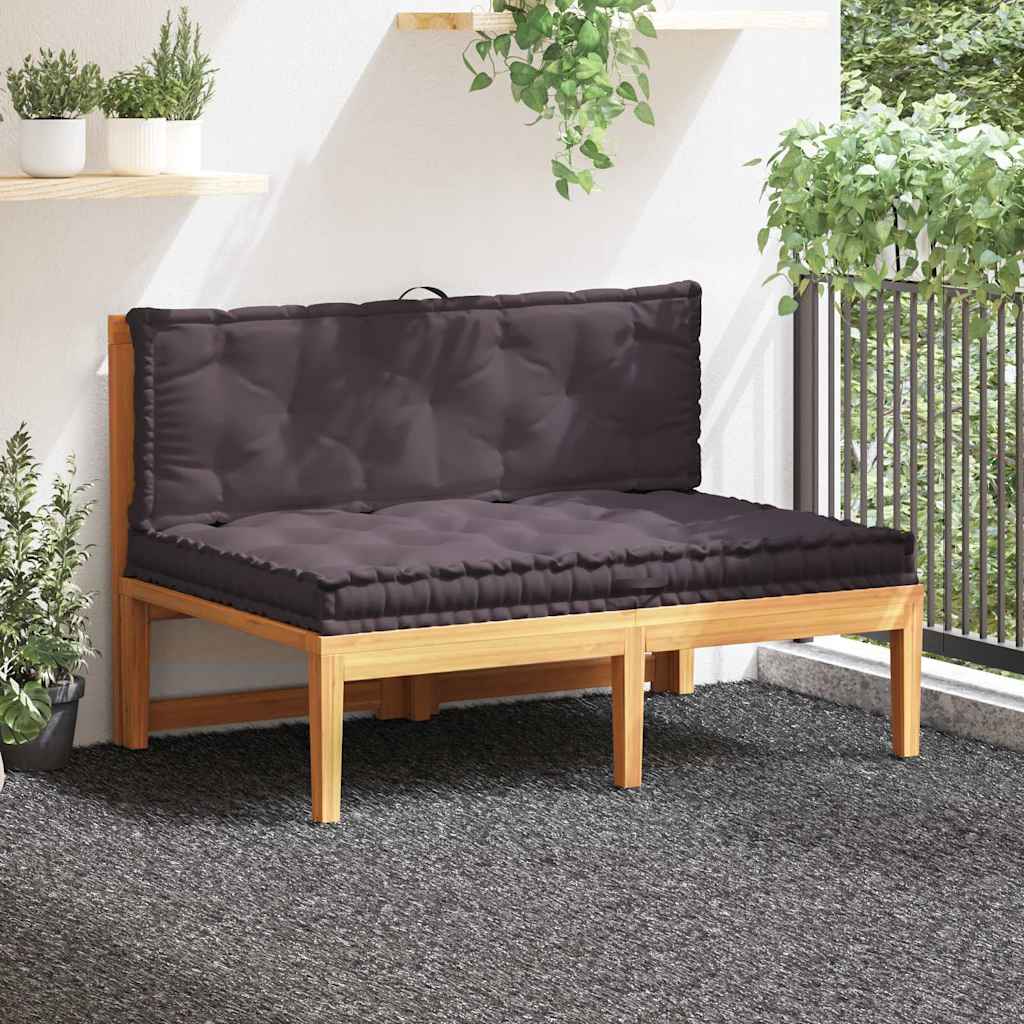 Euroaluse istumispadjad, 2 tk, puuvill, antratsiithall