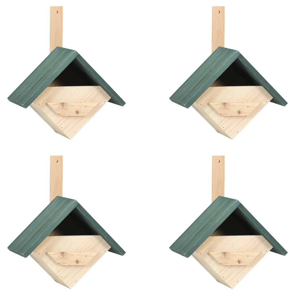Lindude pesakastid, 4 tk, 24x16x30 cm, nulupuit