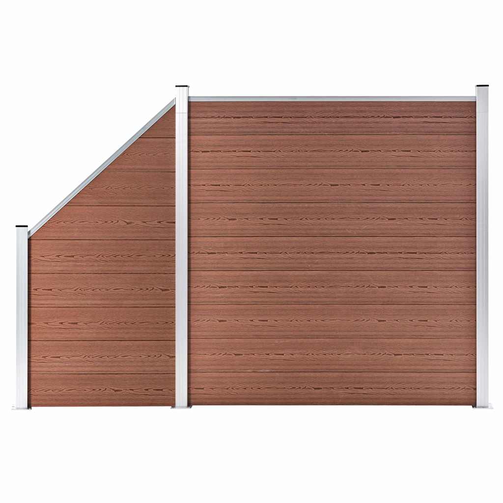 WPC aiakomplekt, 1 ruut + 1 kaldus, 273 x 186 cm pruun