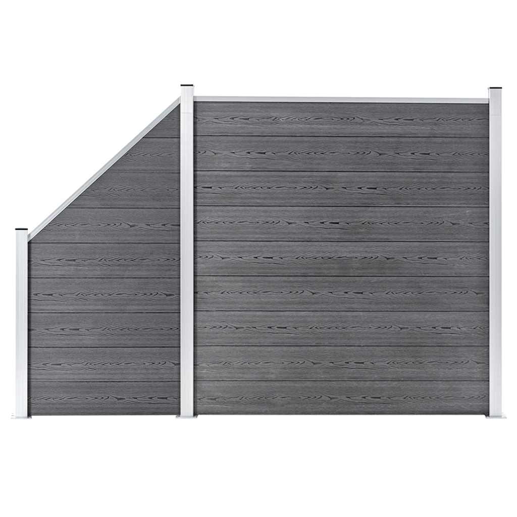 WPC-aiakomplekt, 1 ruut + 1 kaldus, 273 x 186 cm, hall