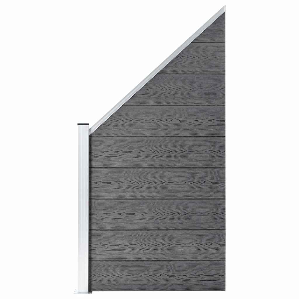 WPC-aiakomplekt, 1 ruut + 1 kaldus, 273 x 186 cm, hall