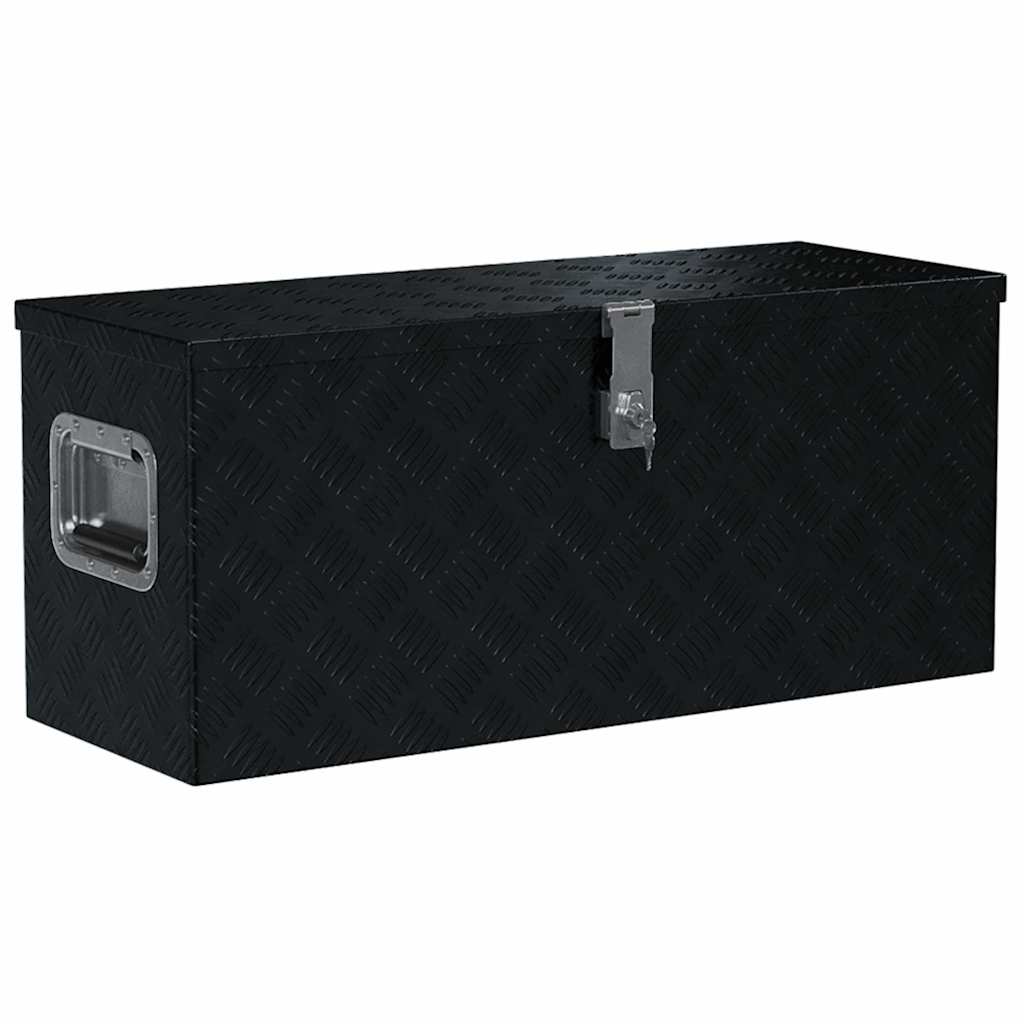 Alumiiniumist kast 80 x 30 x 35 cm, must