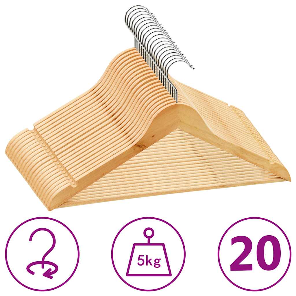 20 tk riidepuud, libisemiskindel, lehtpuit