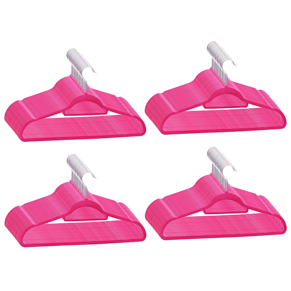 100 tk riidepuud, libisemiskindel, roosa, samet