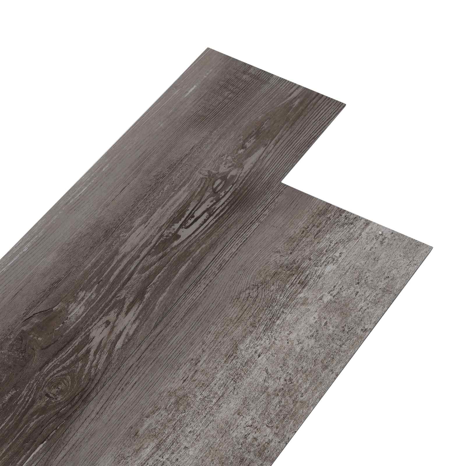 Isekinni jääv põrandaplaat Ribaga puit 4,46 m² 32 tk PVC