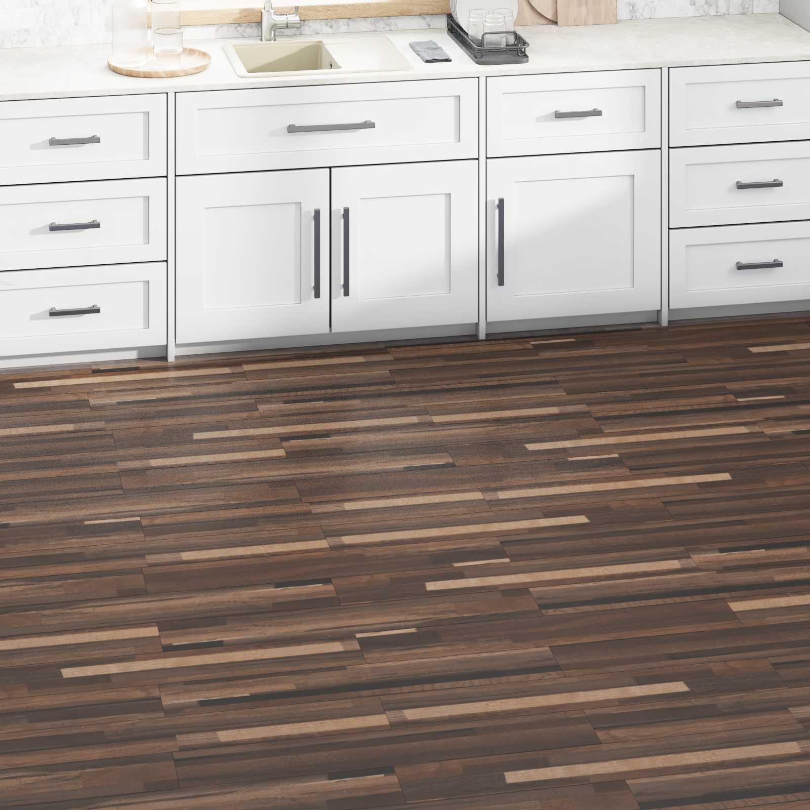 Põrandaplaadid Triibuline pruun 5,02 m² 36 tk PVC