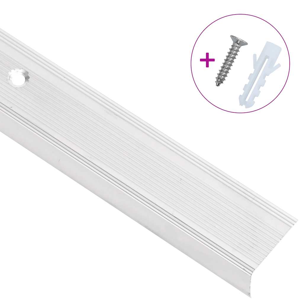 L-kujuline trepiliist 5 tk, alumiinium, 100 cm, hõbedane
