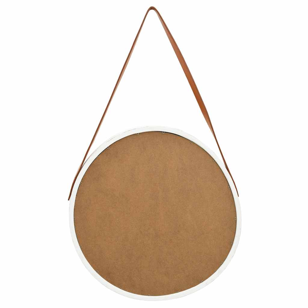 Seinapeegel rihmaga 50 cm, valge
