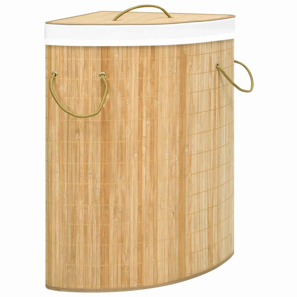 Bambusest nurga pesukorv, 60 l