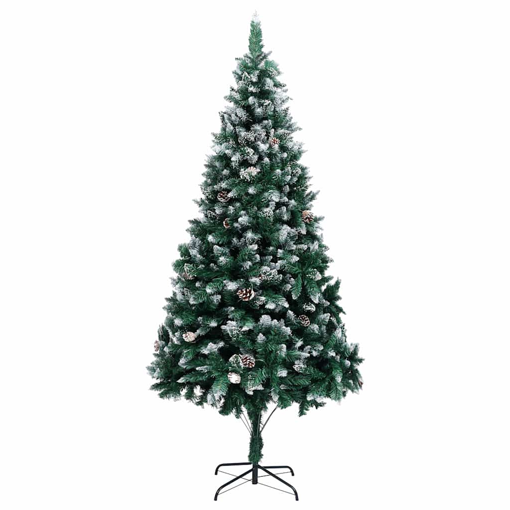 Kunstkuusk männikäbide ja valge lumega, 240 cm