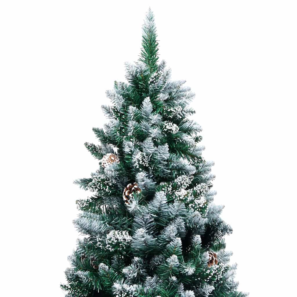 Kunstkuusk männikäbide ja valge lumega, 240 cm