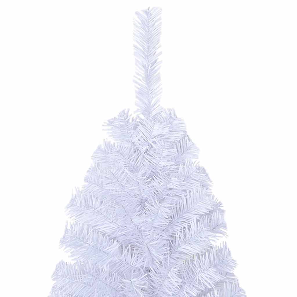 Kunstkuusk paksude okstega, valge, 240 cm, PVC