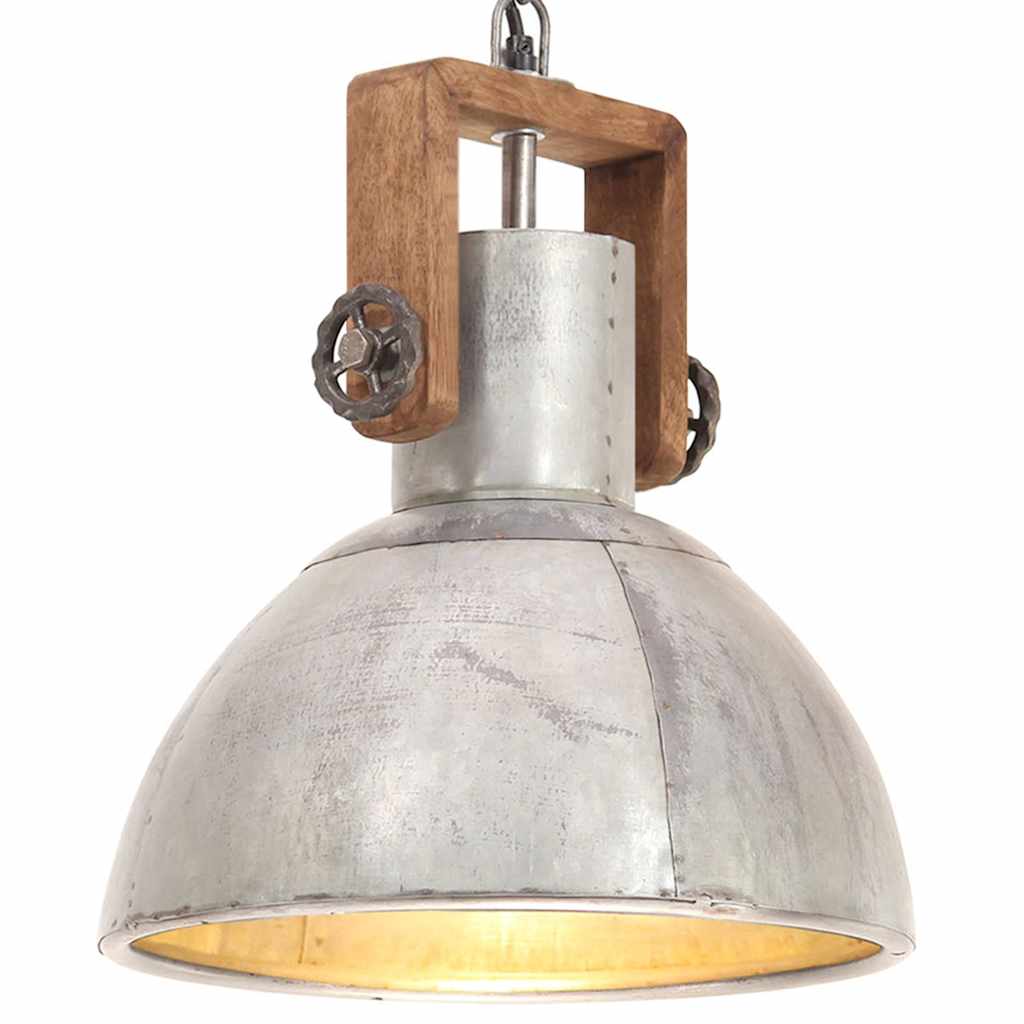 Tööstuslik laelamp 25 W hõbedane, ümmargune 30 cm E27