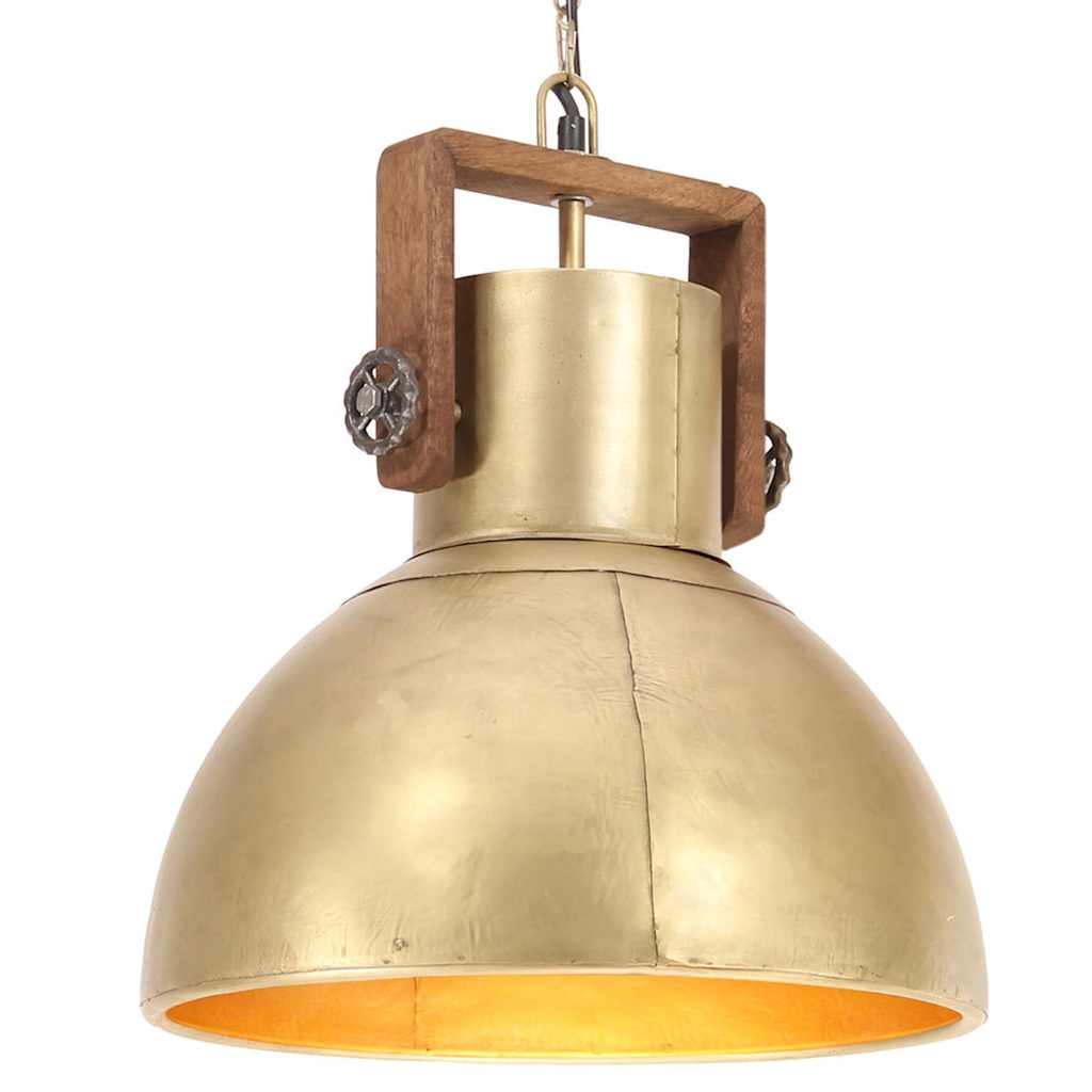 Tööstuslik laelamp 25 W messing, ümmargune 40 cm E27